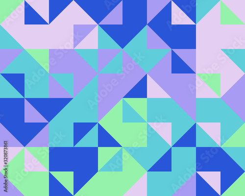 Mosaic Abstract Vector Pattern Design