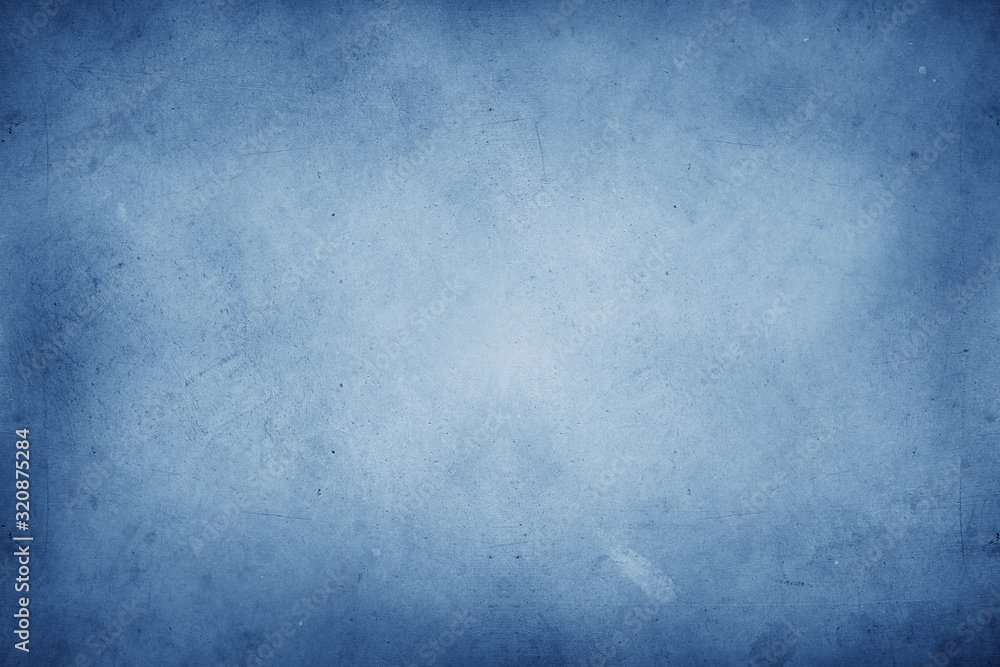 Blue textured concrete wall background