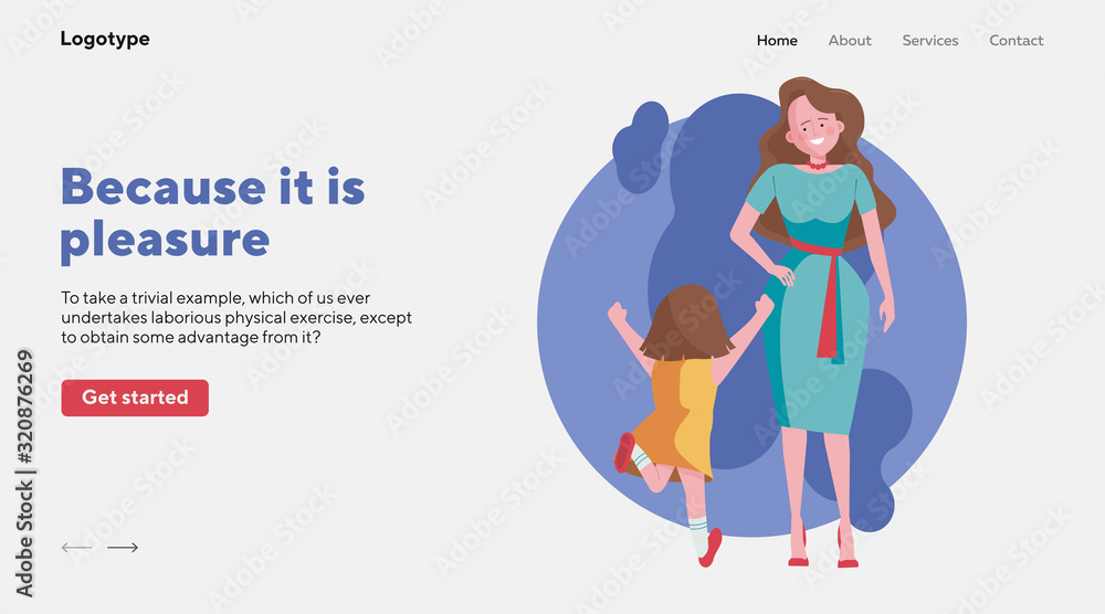 Little girl running to her mother. Woman meeting with daughter flat vector illustration. Motherhood, bonding, affection concept for banner, website design or landing web page Little girl running to her mother. Woman meeting with daughter flat vector illustration. Motherhood, bonding, affection concept for banner, website design or landing web page