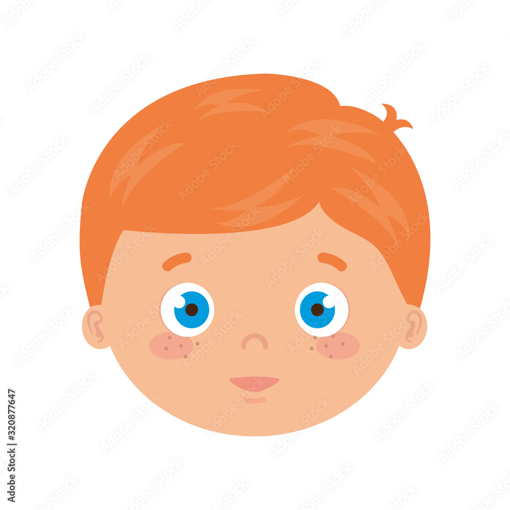 head of cute little boy avatar character vector illustration design head of cute little boy avatar character vector illustration design
