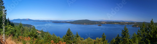 Panoramic view: Salt Spring Island near Vancouver Island / British Columbia / Canada