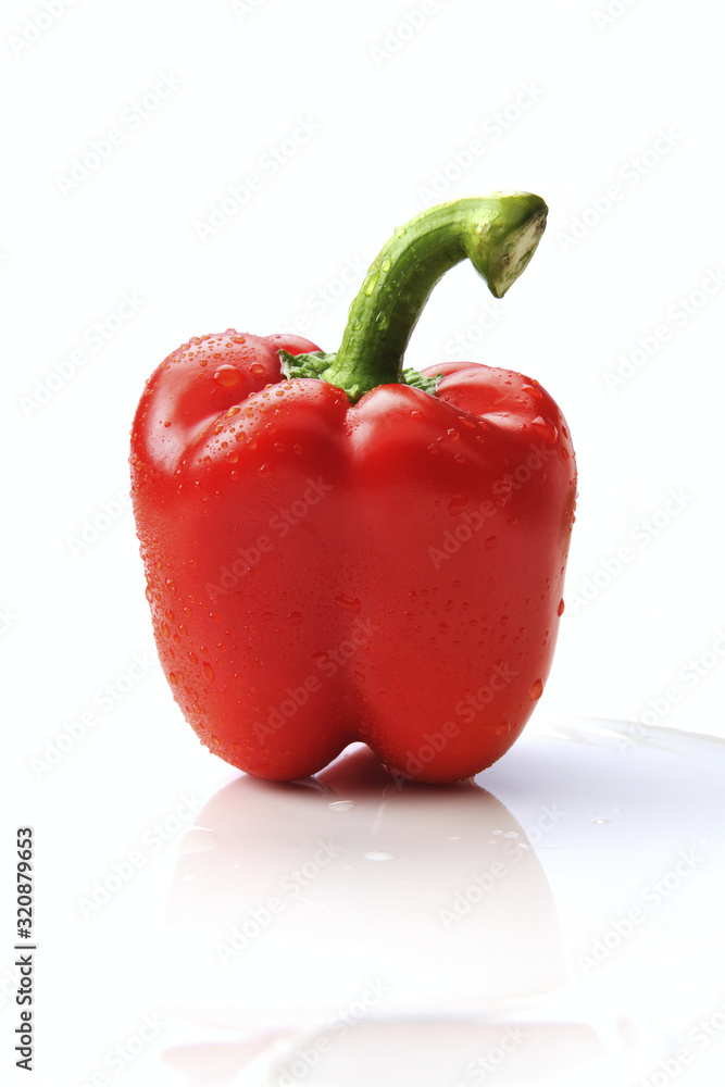 The portrait of food Red Bell pepper The portrait of food Red Bell pepper