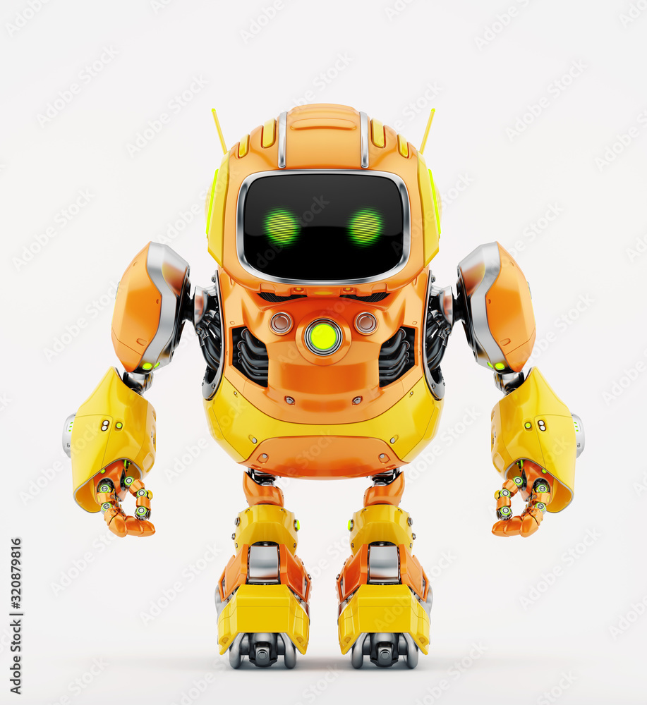 Smart robotic controlled bot, 3d rendering Smart robotic controlled bot, 3d rendering