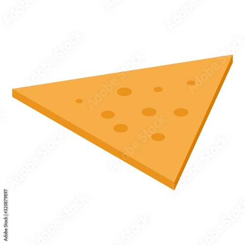 Nachos icon. Isometric of nachos vector icon for web design isolated on white background