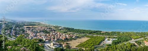 Panorama of the Marche coast