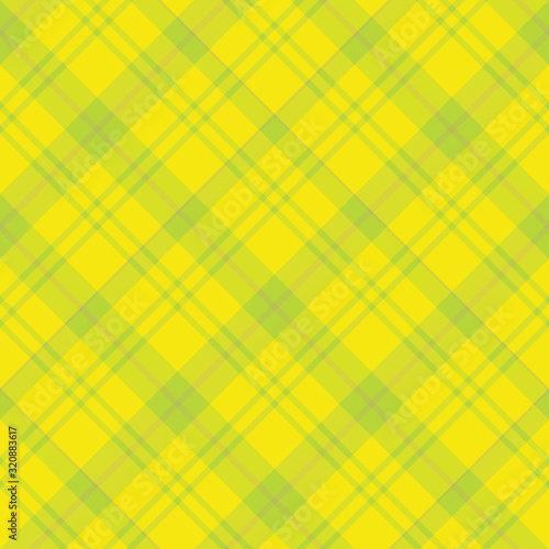 Seamless pattern in excellent bright yellow and green colors for plaid, fabric, textile, clothes, tablecloth and other things. Vector image. 2
