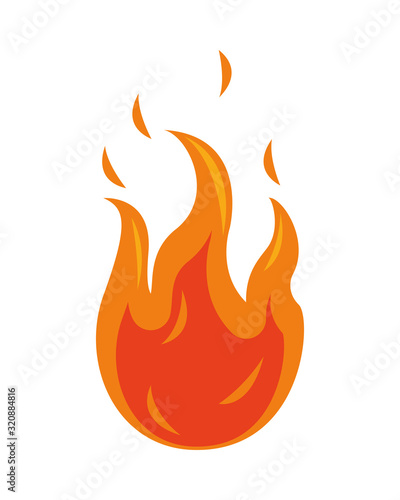 fire flame candle isolated icon