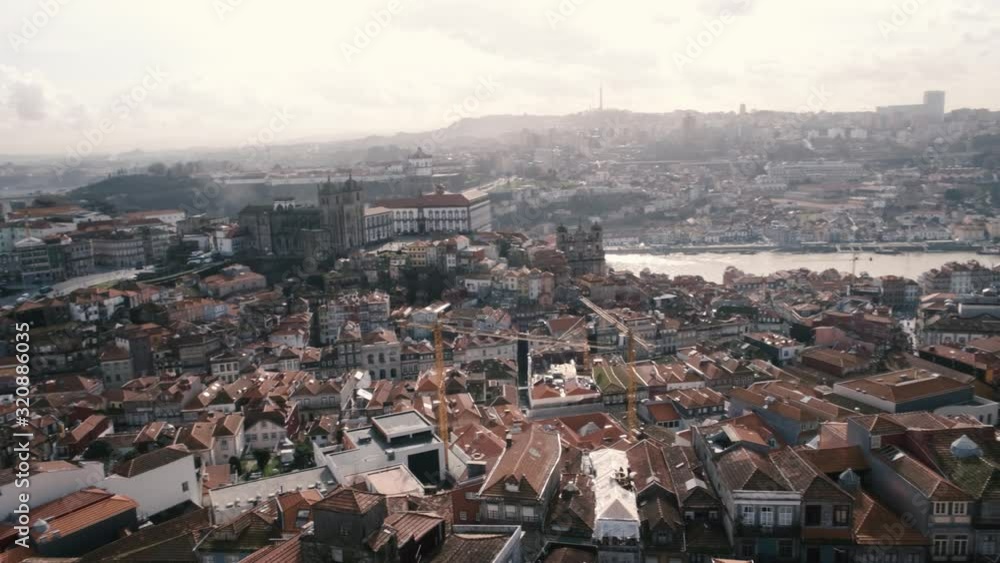 Porto landscape panorama above the city Bird's-eye view. Porto landscape panorama above the city Bird's-eye view.