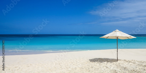 beach umbrella on beach