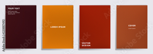 Radial semicircle geometric lines patterns.