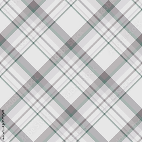 Seamless pattern in excellent grey and dark green colors for plaid, fabric, textile, clothes, tablecloth and other things. Vector image. 2