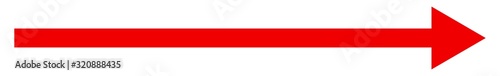 Arrow Long Icon Red | Arrows | Infographic Illustration | Direction Symbol | Pointer Logo | Up Sign | Isolated | Variations