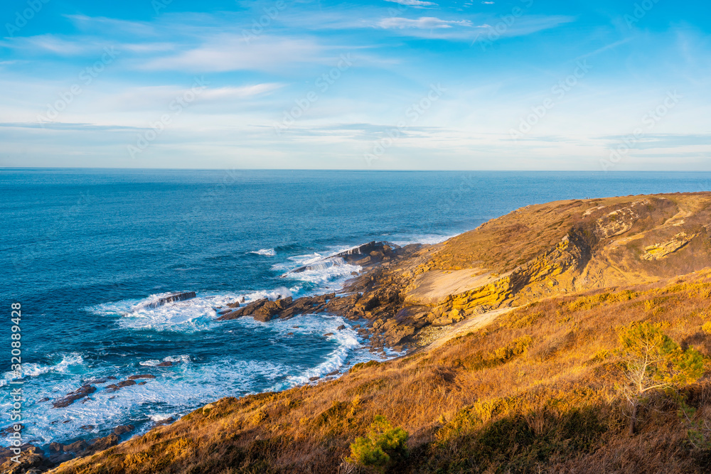 The coast of Mount Jaizkibel near San Sebastian, Gipuzkoa. Spain The coast of Mount Jaizkibel near San Sebastian, Gipuzkoa. Spain