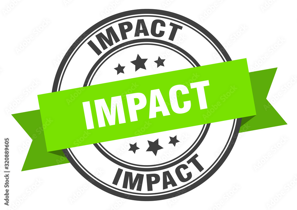 Obraz premium impact label. impactround band sign. impact stamp