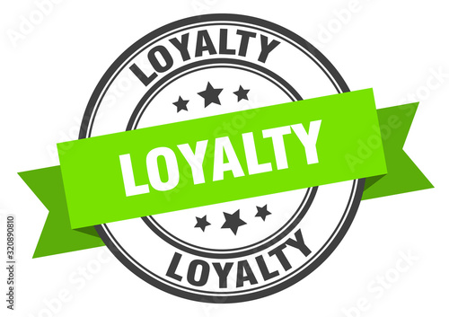 loyalty label. loyaltyround band sign. loyalty stamp