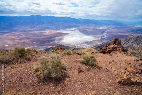 badwater basin from dantes view in death valley, california, usa