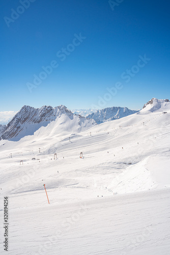 Alpen Schnee Zugspitze Ski Winter