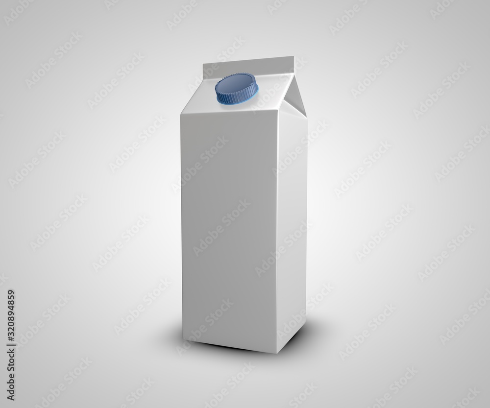 White Blank Clean 3D box White Blank Clean 3D box