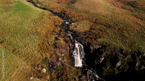 Glenariff is a valley of County Antrim, Northern Ireland. Aerial view. photo