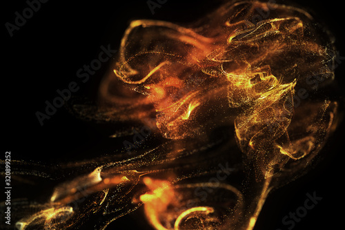 Canvas-taulu Liquid glowing multicolor neon dust