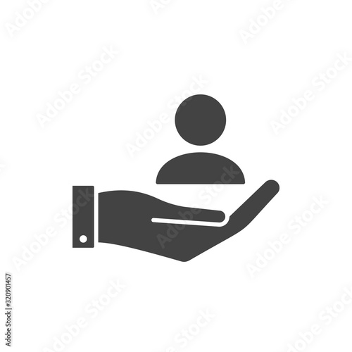 Customer retention icon. Vector illustration