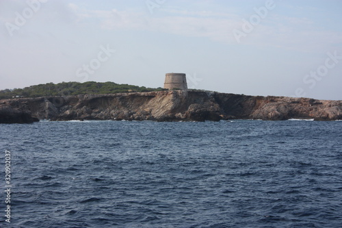 cliffs and ancient military fortresses abandoned in the middle of the sea