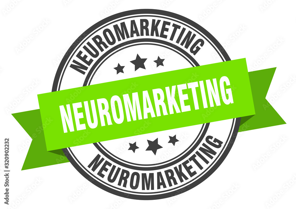 Obraz premium neuromarketing label. neuromarketinground band sign. neuromarketing stamp