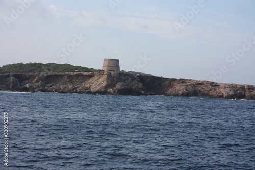 cliffs and ancient military fortresses abandoned in the middle of the sea