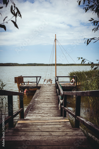 wooden bridge over the river © Torsten