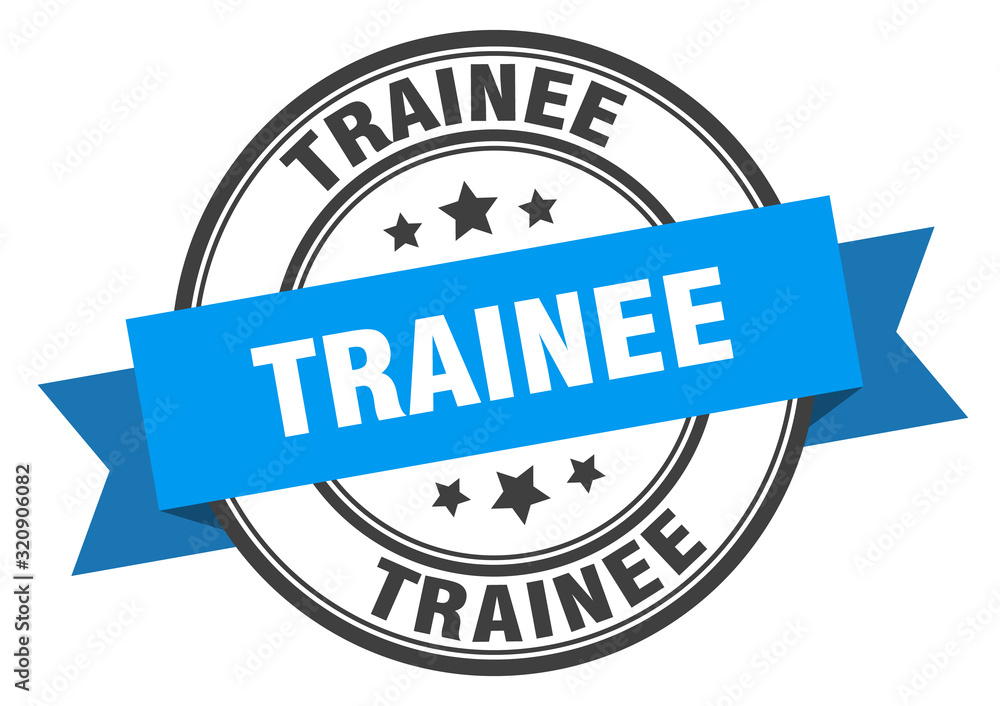 Fototapeta premium trainee label. traineeround band sign. trainee stamp