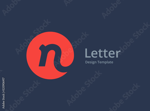 Letter N logo icon design template elements photo