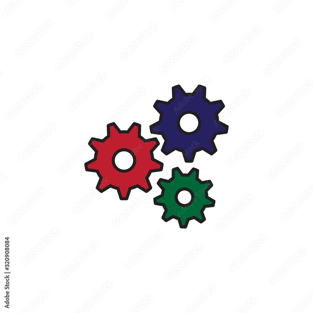 Vector gear icon design Vector gear icon design