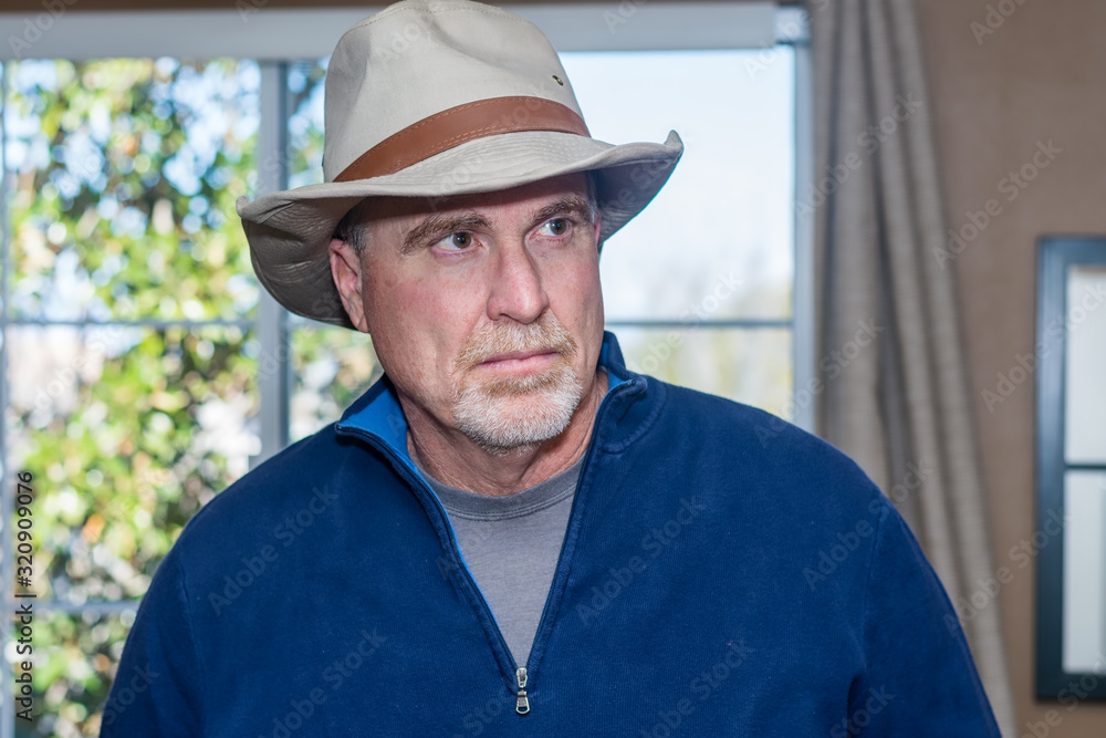 portrait of senior man in cowboy hat portrait of senior man in cowboy hat