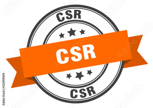 csr label. csrround band sign. csr stamp