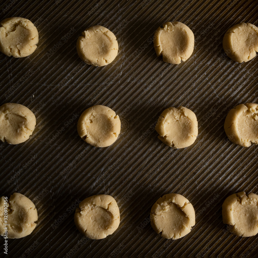 gluten and sugar free white cookies on dark wood gluten and sugar free white cookies on dark wood
