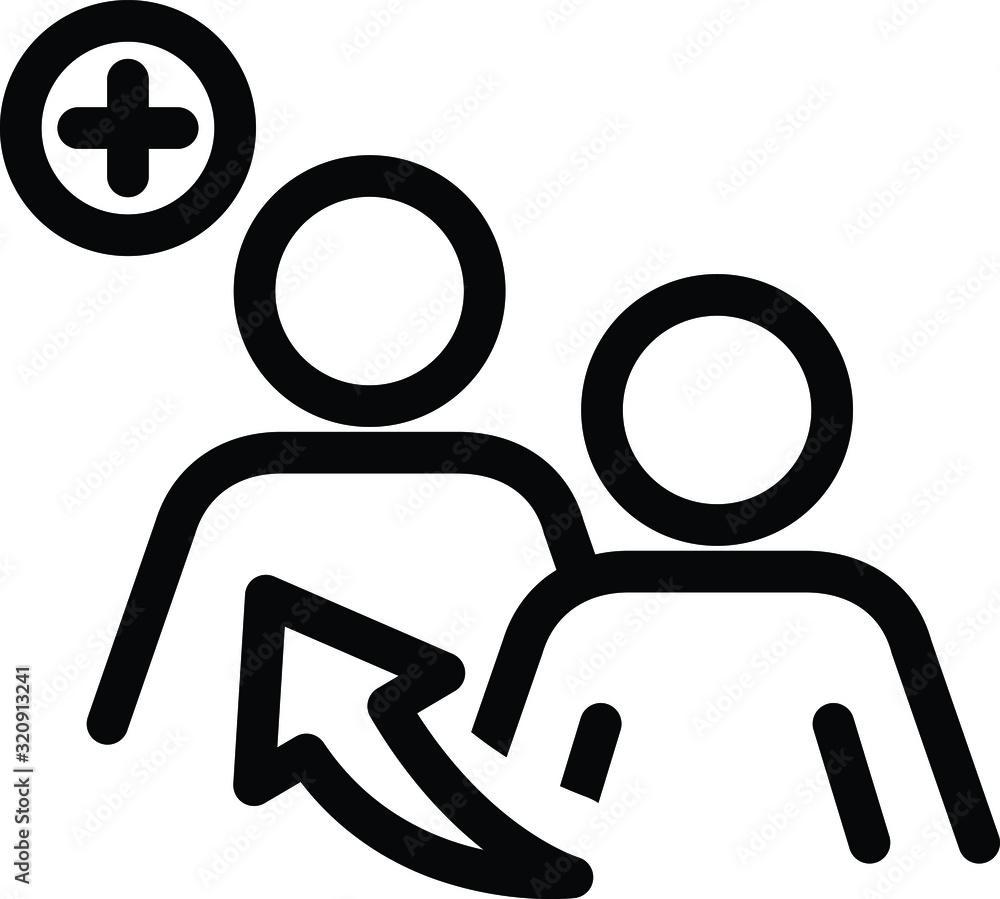 Refer icon, vector illustration Refer icon, vector illustration