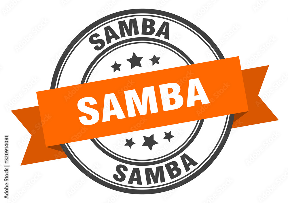Obraz premium samba label. sambaround band sign. samba stamp