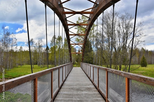 Bridge nearby Stozec in Sumava national park - Czech republic photo