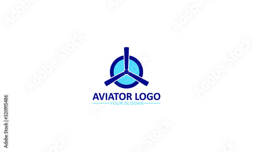 simple creative modern abstract aviator or airplane logo designs template vector icon
