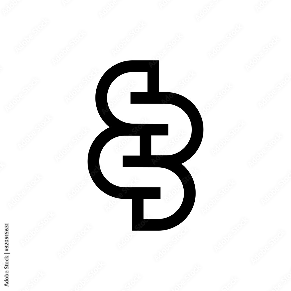 SS letter logo design vector SS letter logo design vector