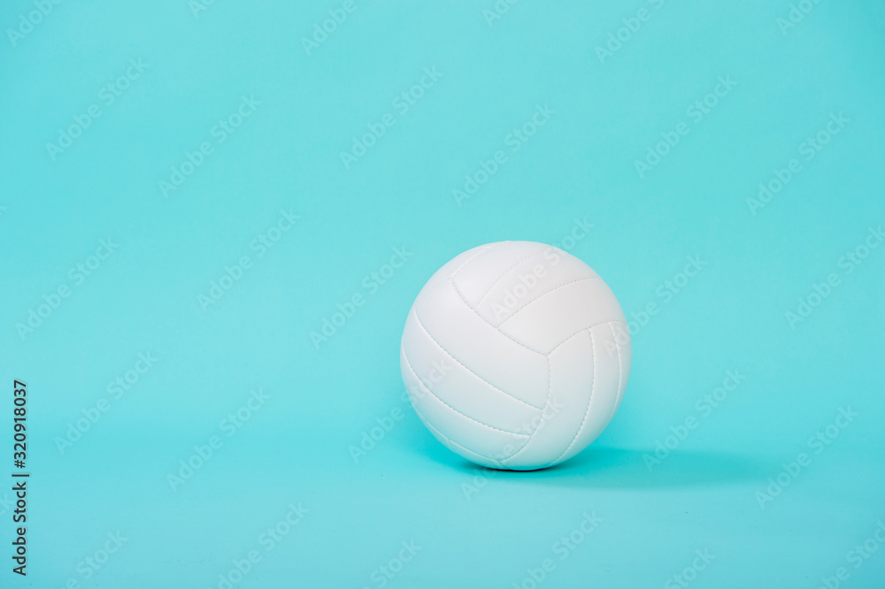 Volleyball ball isolated on blue background. Volleyball ball isolated on blue background.