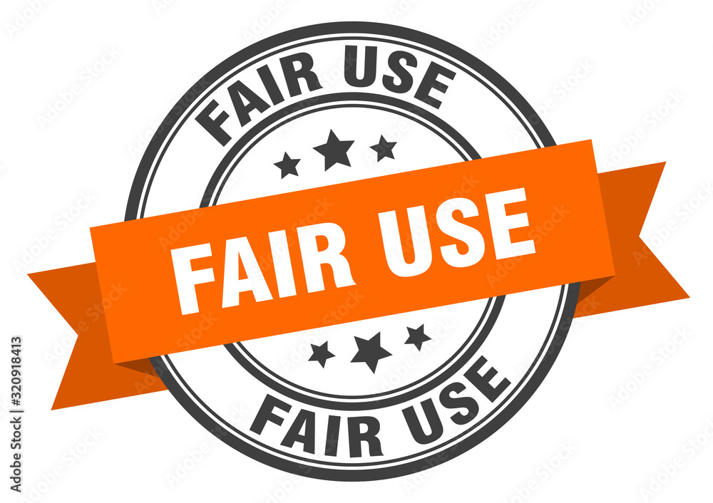 Fototapeta premium fair use label. fair useround band sign. fair use stamp