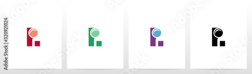 Magnifying Glass On Letter Logo Design L