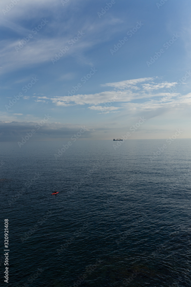 Obraz premium Genova Nervi is a rustic seaside Italian town in Italian Riviera