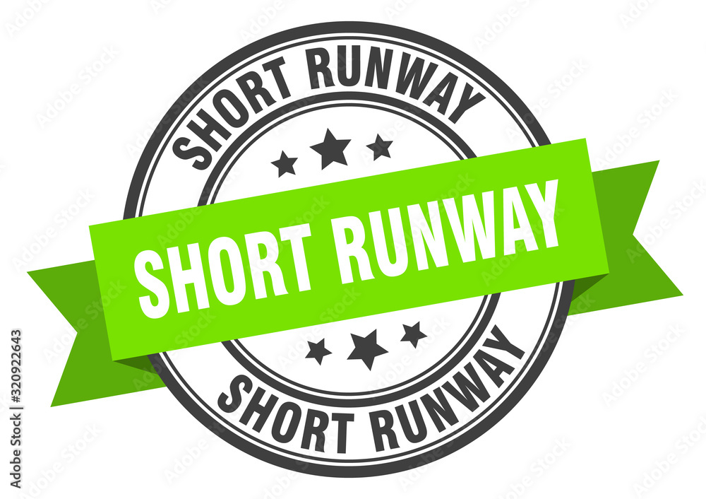 short runway label. short runwayround band sign. short runway stamp short runway label. short runwayround band sign. short runway stamp