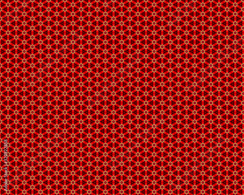 asian pattern with black and red colors 