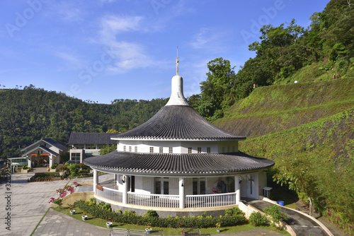 Side shot of Sanctuary of Our Lady of Wufengqi in Jiaoxi