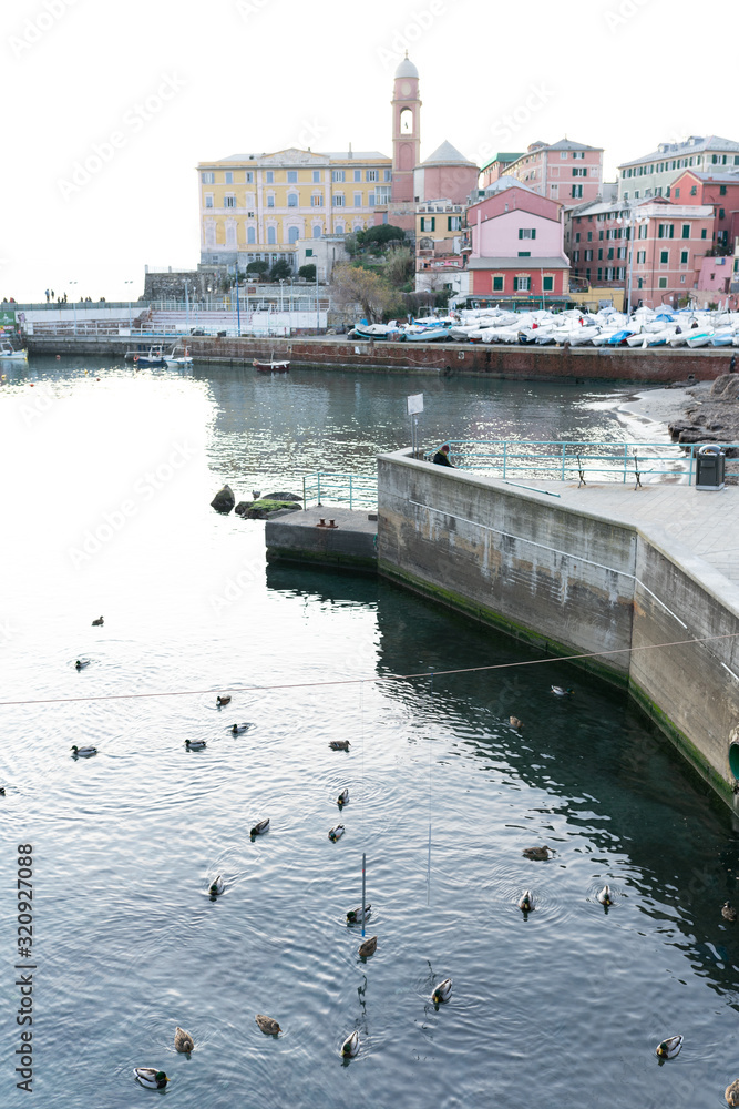 Genova Nervi is a rustic seaside Italian town in Italian Riviera