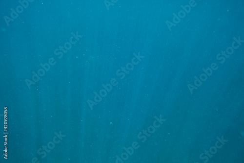 Abstract under sea water background with marine plankton.