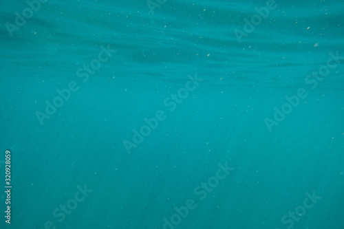 Abstract under sea water background with marine plankton. © tonaquatic
